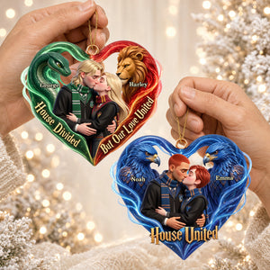 United House Love Christmas Ornament - Personalized Christmas Gift For Couples 05HUDT190926