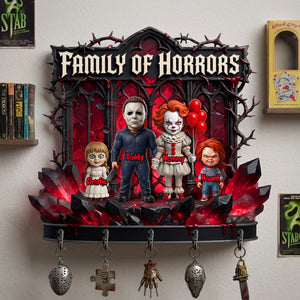 Family Of Horrors Key Hanger - Personalized Gifts 06tylu160726
