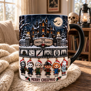 Midnight Slashers Merry Christmas Accent Mug - Personalized Christmas Gifts For Horror Lovers 02palu051026