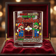 Best Brotherhood 11oz Round Glass - Personalized Gifts For Brother 02NADH110626