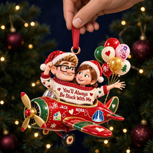 Sticked Together Acrylic Ornament, Personalized Gifts For Couple 07qhdt091026