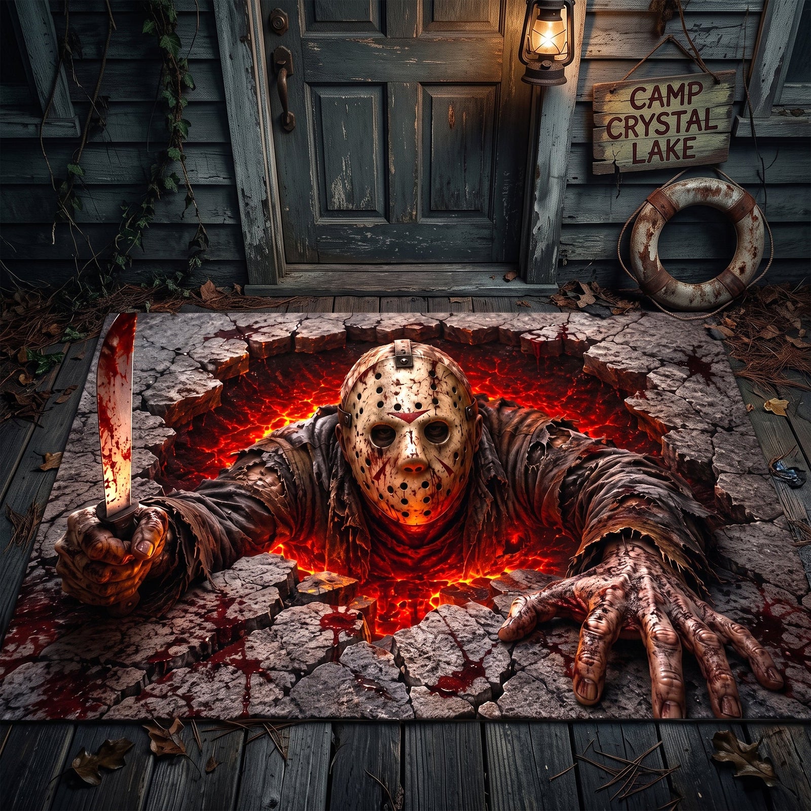Fright Night Doormat - Personalized Gifts For Horror Movie Lovers 06hulu280726