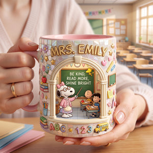 Cute Miniature Classroom Accent Mug- Personalized Gifts For Teacher 02tylu210726