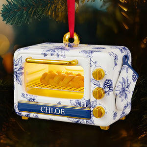 Baking Oven Toile de Jouy Christmas Ornament Gifts For Bakers 02PGDT171025