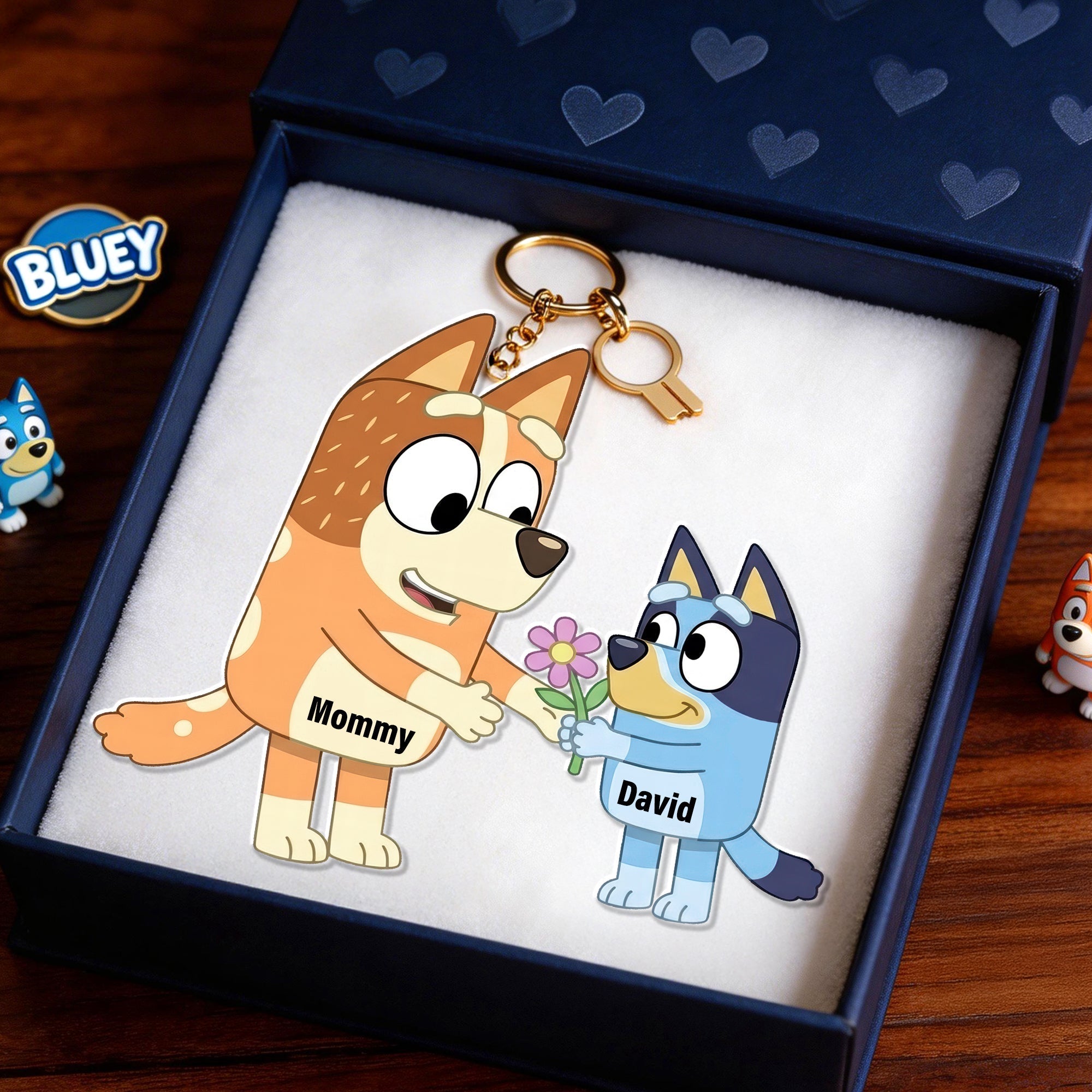 Lovely Mommy & Little Ones Keychain - Personalized Gift 01OHQN160326