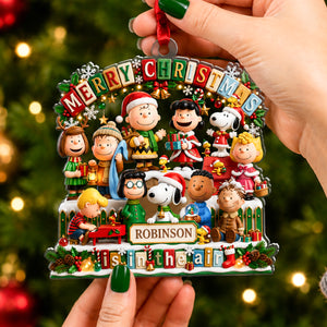 Personalized Classic Cartoon Christmas Ornament – Holiday Gifts 011padh010826