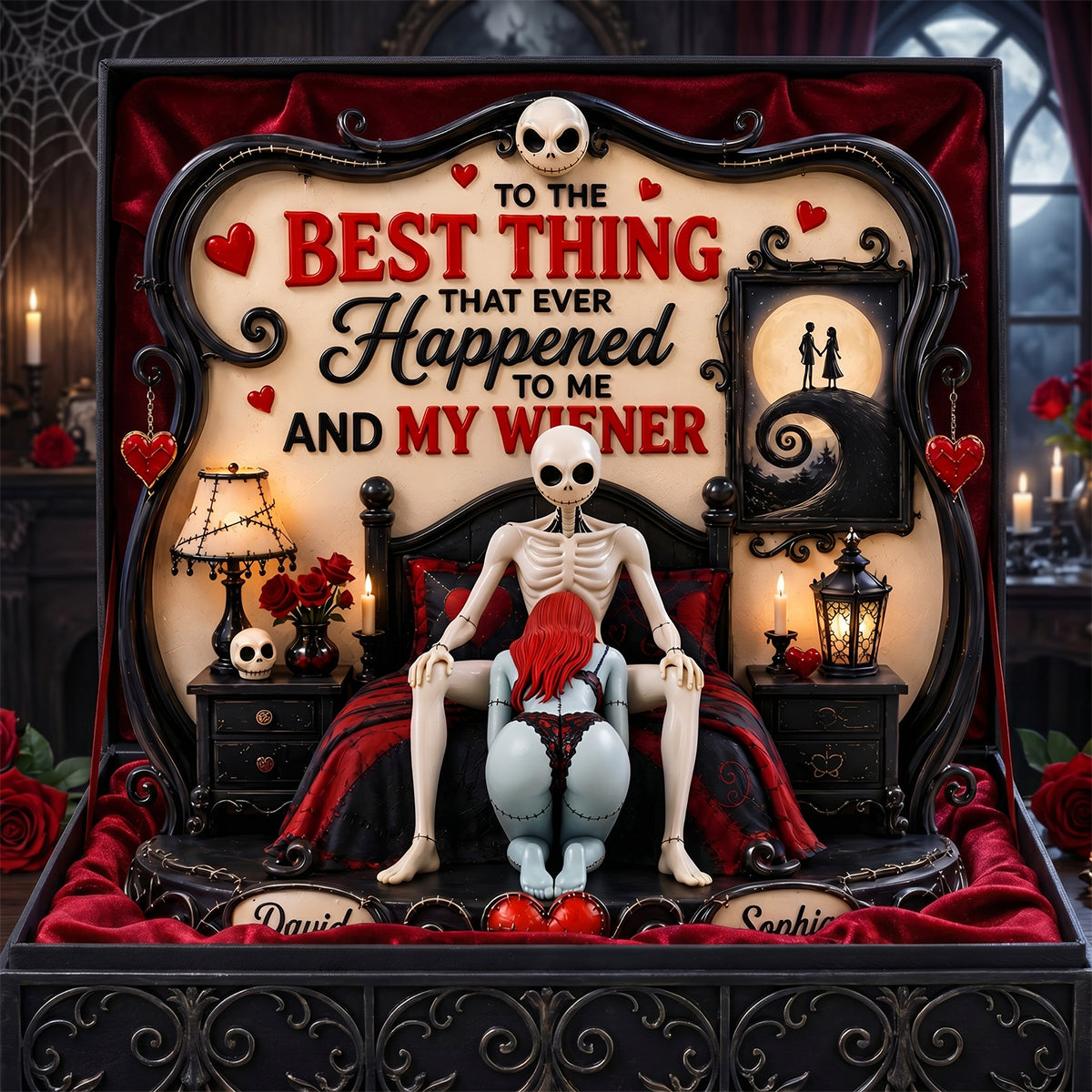 Naughty Spooky Couple Acrylic Plaque - Personalized Gifts For Couple 079tydh080626-Homacus