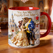 Kissing Fairytale Couple Coffee Mug - Personalized Gift For Couples 01OHLU080126
