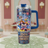 Celebrate America 250th Anniversary Colorful 40oz Tumbler With Handle - Personalized Gifts For Patriots 02tyta190626-Homacus