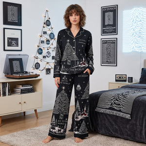 Joy Division Christmas Pajama Set, Personalized Gifts For Music Lovers 05QHTN011026