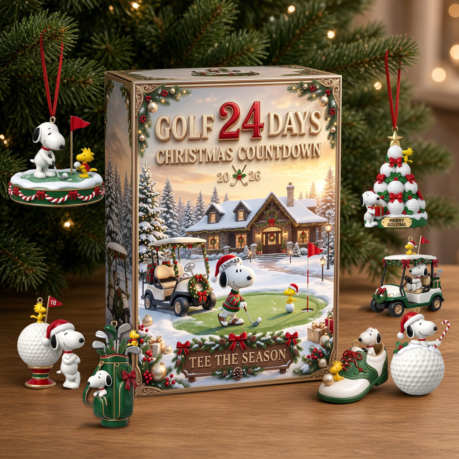 Merry Golfmas Christmas Advent Calendar Blind Box - Personalized Gifts For Cartoon Lovers 03pglu271026