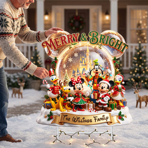 Merry Family Yard Sign - Personalized Christmas Gifts For Family 02pata120826