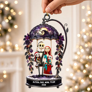 Cute Spooky Family Acrylic Ornament - Personalized Christmas Gifts For Family 02ohdt031026