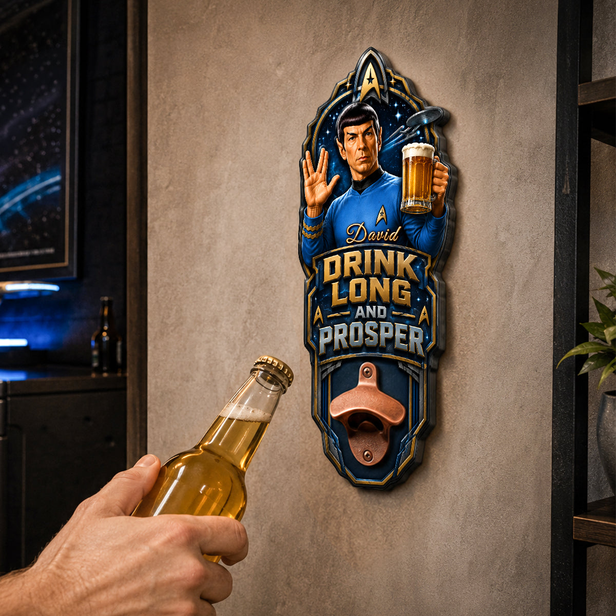Space Explorer Wall Hanging Bottle Opener - Personalized Giftt For Space Lovers 04NADH200726