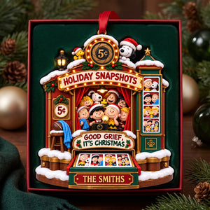 Holiday Snapshots Ornament - Personalized Gifts For Family Christmas Ornament 03HALU220926