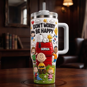 Positive Life Cute 40oz Tumbler With Handle, Personalizd Gifts 01qhtn090726