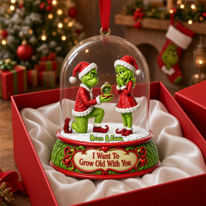 Forever Love Christmas Acrylic Ornament - Personalized Christmas Gift For Couples 05ohlu190826