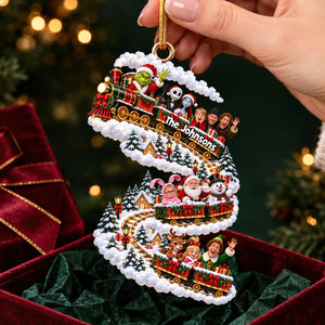 The Train Christmas Ornament - Personalized Gifts For Christmas 09ohdt191026