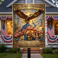 America 250th Anniversary Metal Sign - Personalized Gifts For Patriots 02tytn110326 - Metal Signs - GoDuckee