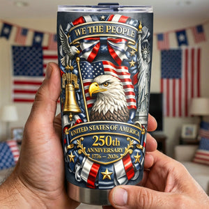 America 250th Anniversary Tumbler - Personalized Gifts 02toqn030326 - Tumbler Cup - GoDuckee
