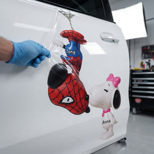 Hero And Puppy Car Decal - Personalized Gifts For Couple 03hulu050826
