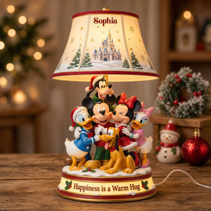 Happiness Is A Warm Hug Acrylic Light Box - Personalized Gifts For Christmas 01natn221026