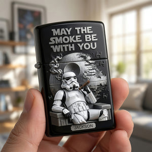 Chilling Space Warrior Lighter - Personalized Funny Gifts For Smoking Lover 02tydt060726