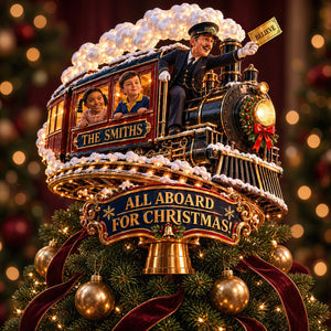The Train Acrylic Christmas Tree Topper - Personalized Gifts For Christmas 07hadt261026
