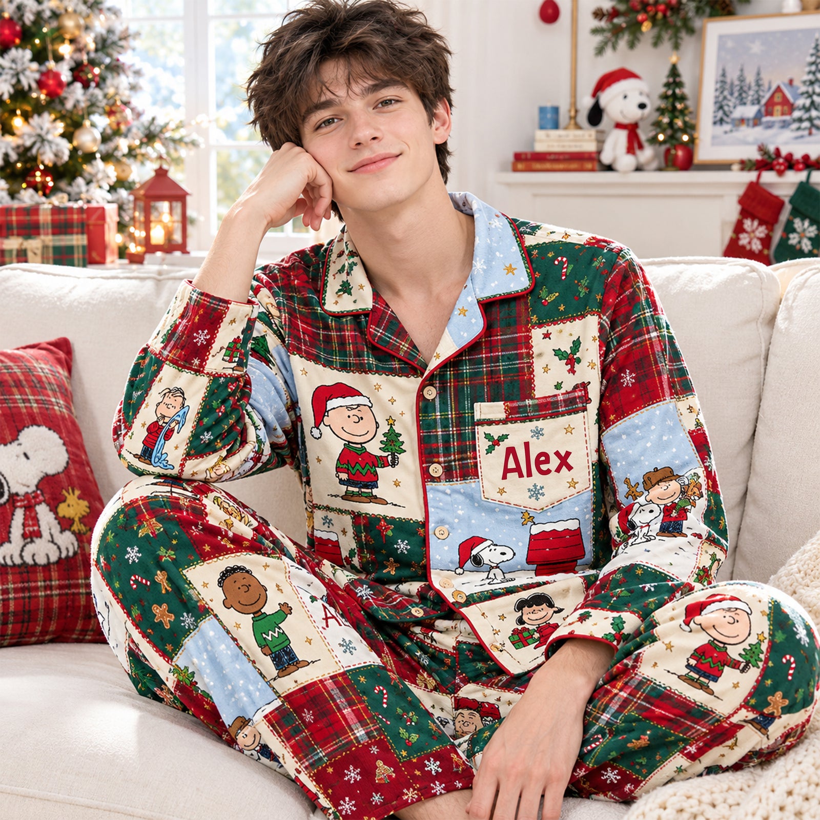 Lovely Christmas Pajama Set - Personalized Christmas Gifts 04tolu070926