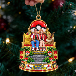 Perfect Catch Couple Ornament - Personalized Gifts For Couple Christmas Ornament 03OHDT031026