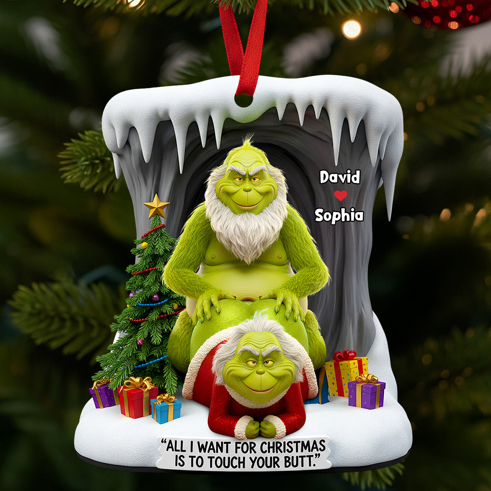 Funny Old Couple Christmas Ornament Personalized Gifts 01OHDT230925