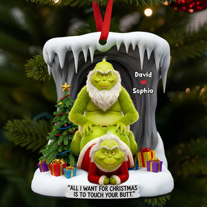 Funny Old Couple Christmas Ornament Personalized Gifts 01OHDT230925