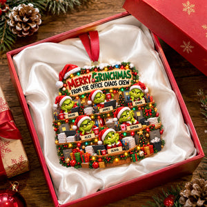 Funny Office Chaos Crew Acrylic Ornament - Personalized Gift For Coworkers 05TOTN161026