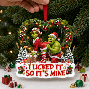 Playful Couple Acrylic Ornament - Personalized Gifts For Couple 04tylu140926