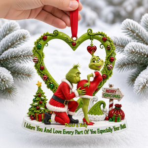Festive Trouble Couple Ornament - Personalized Christmas Gifts For Couple 06ohlu150926