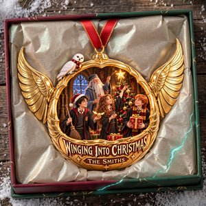 Winging Love Into Christmas Ornament - Personalized Christmas Gifts 03HATA081026