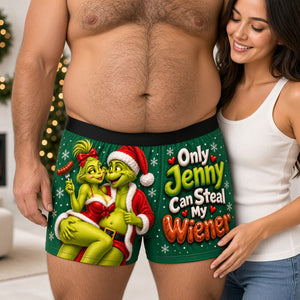 Cheeky Christmas Men's Boxers - Personalized Gifts For Him 05OHDH241026