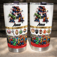 Fearless Guardians Alphabet Initial Letters Tumbler - Personalized Gifts 04hudt150126