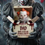 Horror Dad and Kids Acrylic Plaque 149tgdh080626-Homacus