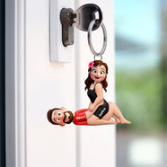 Naughty Couple Keychain - Personalized Gifts For Couples 02naqn150126-Homacus