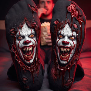 Horror Villain Character Socks - Personalized Gift For Horror Lovers 03HUTA011026