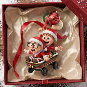 Our Christmas Adventure Ornament - Personalized Gifts For Couple 06TOTA280926