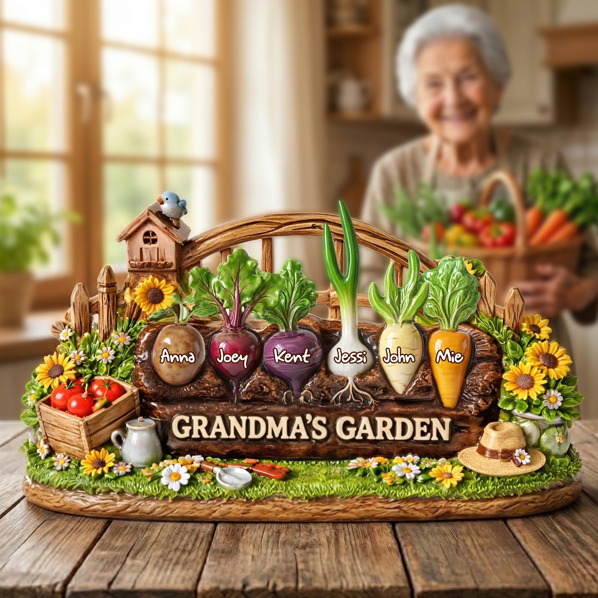 Grandma's Garden Acrylic Plaque - Personalized Mother's Day Gifts 06tylu190326-Homacus