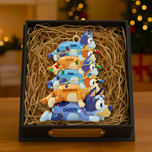 Stacked Family Fun Christmas Ornament Personalized Gifts For Family 02OHDT011025