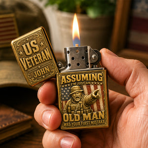 Old Man Lighter - Personalized Gifts For Veterans 04padh060726