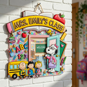 Welcome Room Door Acrylic Sign - Personalized Gifts For Teacher 08tydt290726