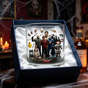 Scary Villain Drinking Glass - Personalized Gifts For Horror Lovers 04ohtn110326