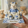 Sweet Mama Bear Acrylic Plaque - Personalized Gifts For Mom 02PGLU020426