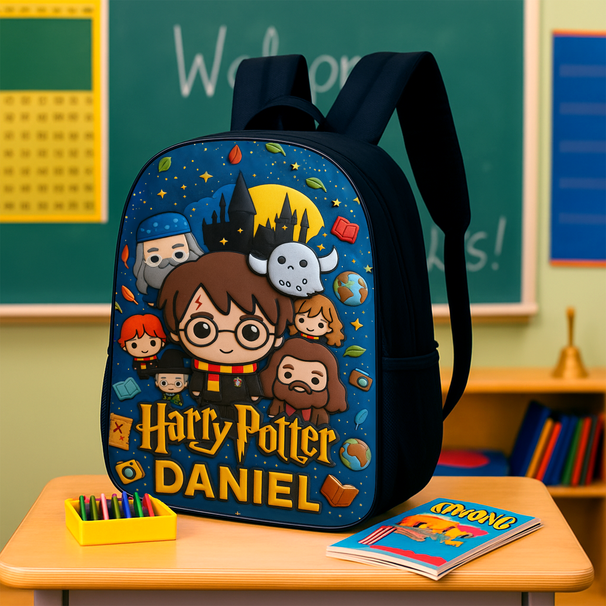 Mystic Spells Academy Backpack - Personalized Gifts For Kids School Bag 01HULU060825
