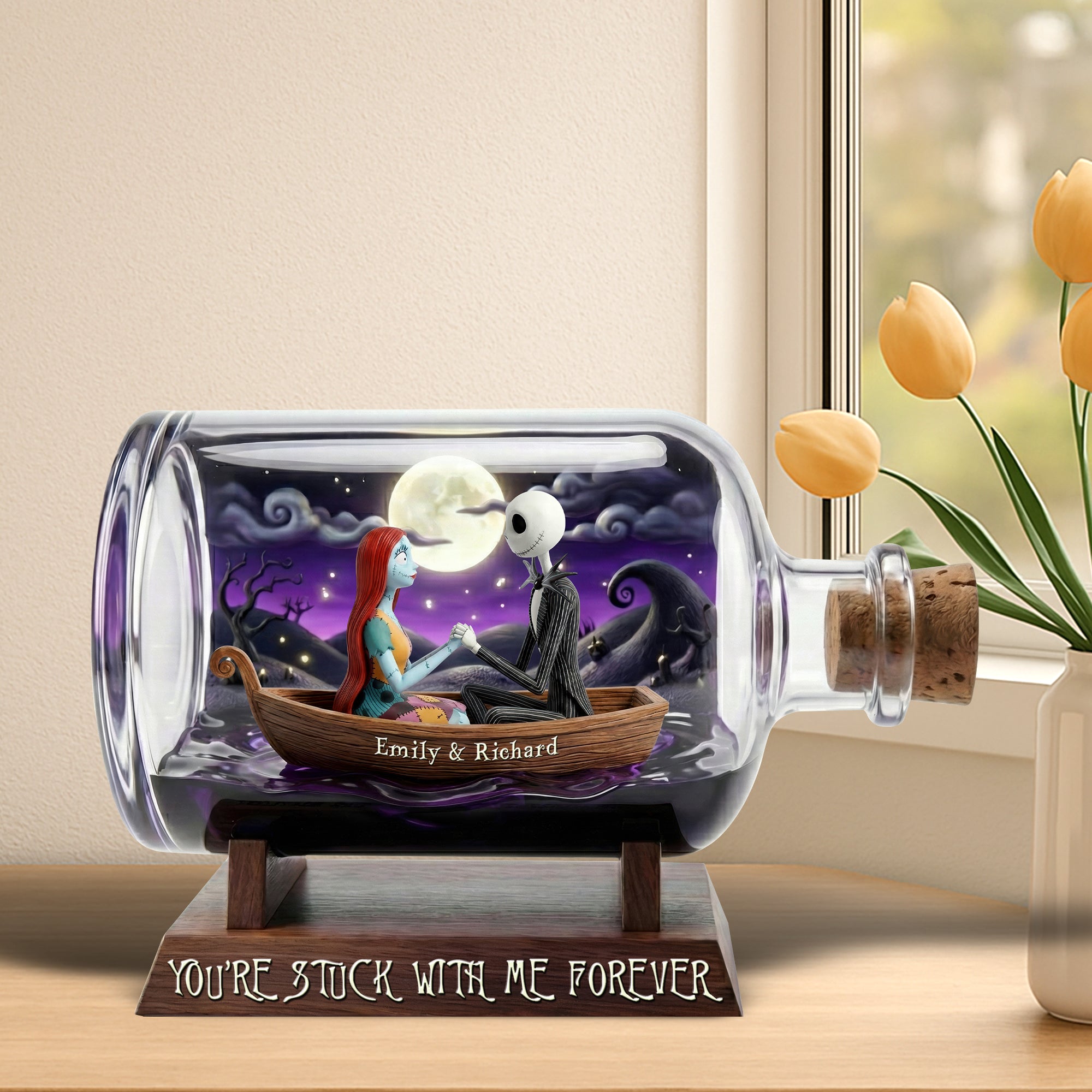 Gothic Couple Acrylic Plaque - Personalized Gifts For Couple 01toqn140126